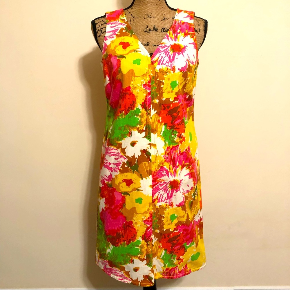 NWT! Talbots Bright Floral Sheath Dress Size 6P